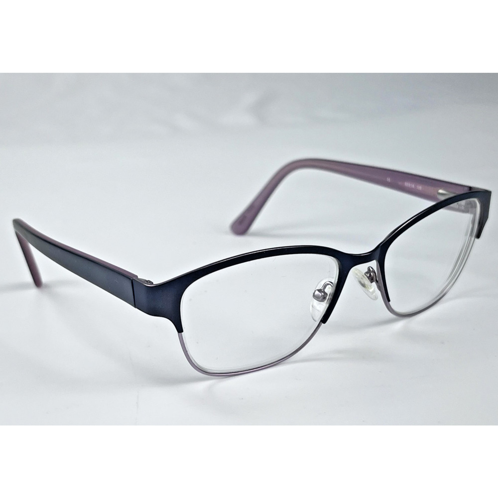 Mimic N3013 52-16-135 Cat Half Rim Eye Purple Black Women Eyeglasses Frames Only
